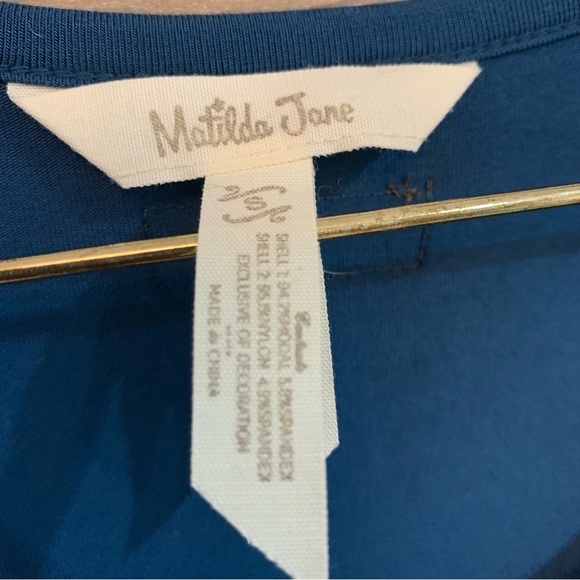 Matilda Jane School Spirit Layered Tank Tunic Blue Size Small - Picture 4 of 13